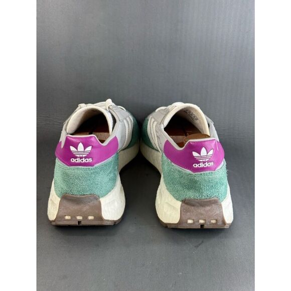 adidas Retropy E5 Grey Collegiate Green Purple athletic sneaker shoes men’s 13 main image 4
